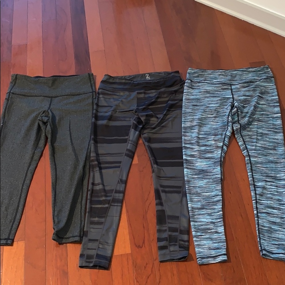 Three pairs of workout pants! Two zella one gap!